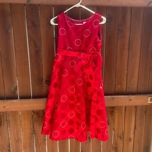 Red formal dress